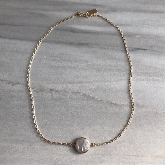 Restocked! Baroque 18k Gold Pearl Necklace - Picture 7 of 7